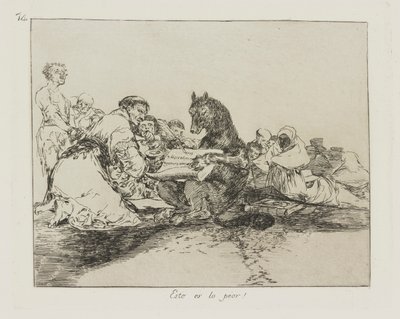Dit is het ergste!, pl. 74 uit de serie Los desastres de la guerra door Francisco de Goya