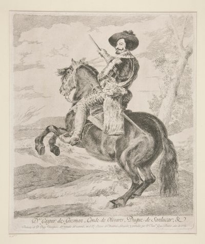 Gaspar de Guzman, Graaf Hertog van Olivares door Francisco de Goya
