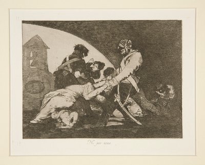 Ni por esas (Neither Do These) door Francisco de Goya