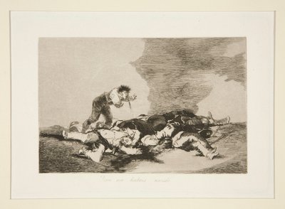 Daarvoor ben je geboren, pl. 12 uit Los desastres de la guerra (De Rampen van de Oorlog) door Francisco de Goya