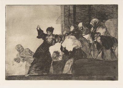 Plaat 11 uit de Disparates: Arme Dwaasheid, ca. 1816-23 gepubliceerd 1864 door Francisco de Goya