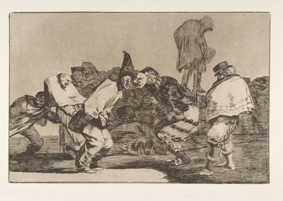 Blad 14 uit de Disparates: Carnaval dwaasheid, ca. 1816-23 gepubliceerd 1864 door Francisco de Goya