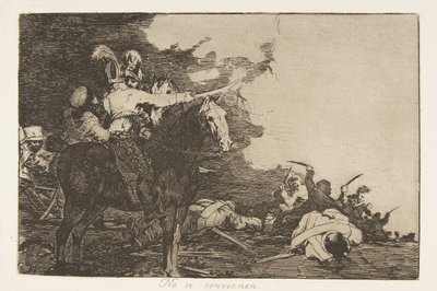 Plaat 17 uit De rampen van de oorlog: Zij..., 1810 gepubliceerd 1863 door Francisco de Goya