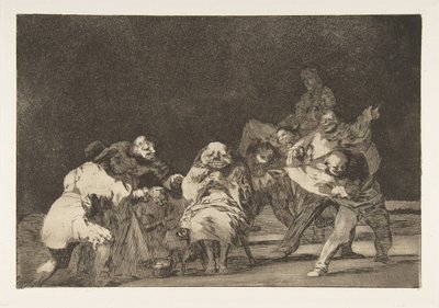 Plaat 17 uit de Disparates: Loyaliteit, ca. 1816-23 gepubliceerd 1864 door Francisco de Goya