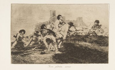 Plaat 24 uit De rampen van de oorlog Los Desastres de la Guerra: Zij door Francisco de Goya