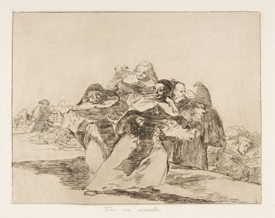Plaat 42 uit De rampen van de oorlog Los Desastres de la Guerra: Elke..., 1810 gepubliceerd 1863 door Francisco de Goya