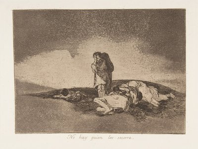 Plaat 60 uit De Rampen van de Oorlog Los Desastres de la Guerra: Th..., 1811-12 gepubliceerd 1863 door Francisco de Goya