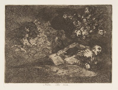 Plaat 69 uit De Rampen van de Oorlog: Niet..., 1810-20, gepubliceerd 1863 door Francisco de Goya