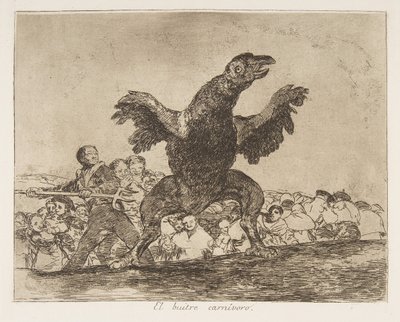 Plaat 76 uit De rampen van de oorlog Los Desastres de la Guerra..., na 1814-15 gepubliceerd 1863 door Francisco de Goya