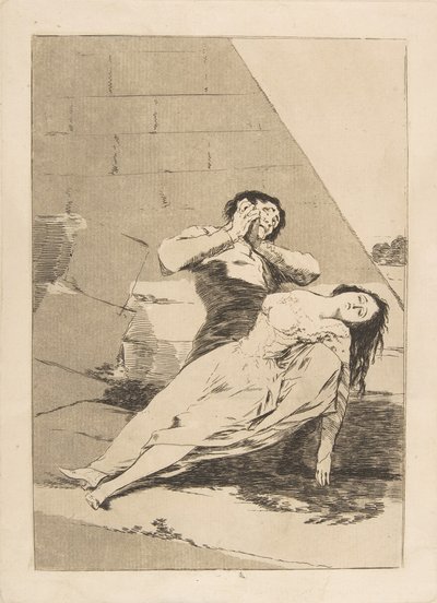 Plaat 9 uit Los Caprichos: Tantalus Tantalo., 1799 door Francisco de Goya