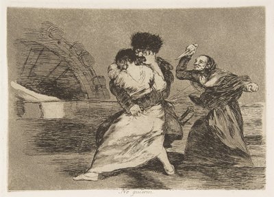 Plaat 9 uit De Rampen van de Oorlog: Ze... door Francisco de Goya