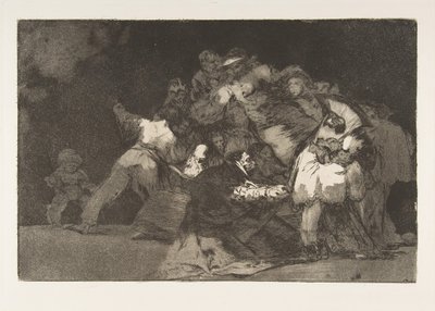 Plaat 9 uit de Disparates: Algemene dwaasheid, ca. 1816-23 gepubliceerd 1864 door Francisco de Goya
