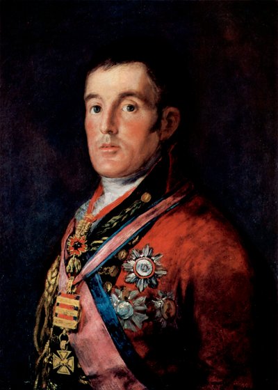 Portret van veldmaarschalk Arthur Wellesley, 1e hertog van Wellington, circa 1814 door Francisco de Goya