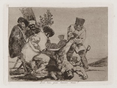 Wat Meer Kan Worden Gedaan?, Plaat 33 uit Los desastres de la guerra door Francisco de Goya