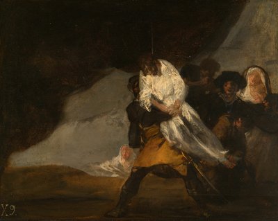 De opgehangen monnik door Francisco de Goya