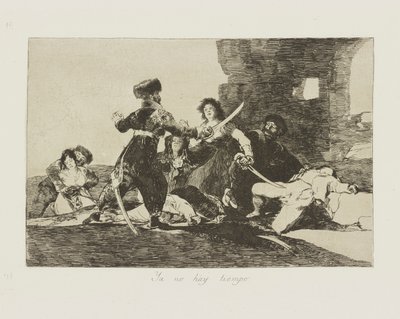Ya no hay tiempo. (Er Is Geen Tijd Meer) door Francisco de Goya
