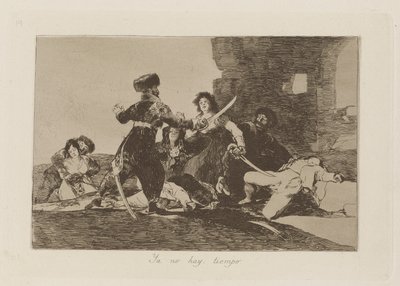 Ya no hay tiempo (Er is geen tijd meer) door Francisco de Goya