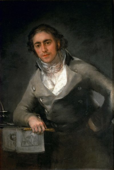 Portret van een man Evaristo Pérez de Castro, ca. 1806 door Francisco Goya de