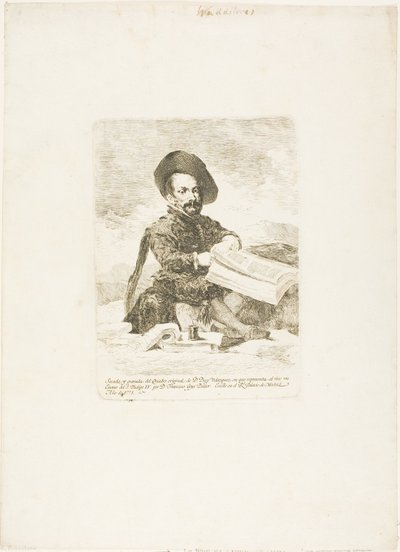 Een Dwerg door Francisco Jose de Goya y Lucientes
