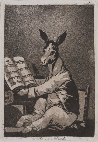 En zo was zijn grootvader (Asta su abuelo) door Francisco de Goya