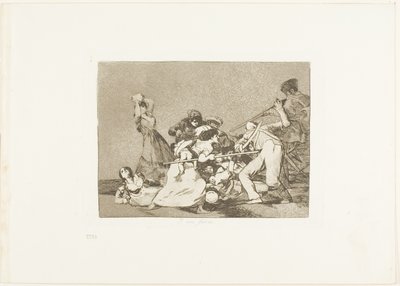 En ze zijn als wilde beesten, plaat vijf uit De Rampen van de Oorlog door Francisco Jose de Goya y Lucientes