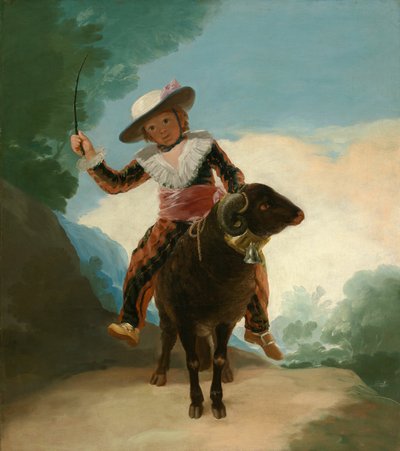 Jongen op een ram door Francisco Jose de Goya y Lucientes