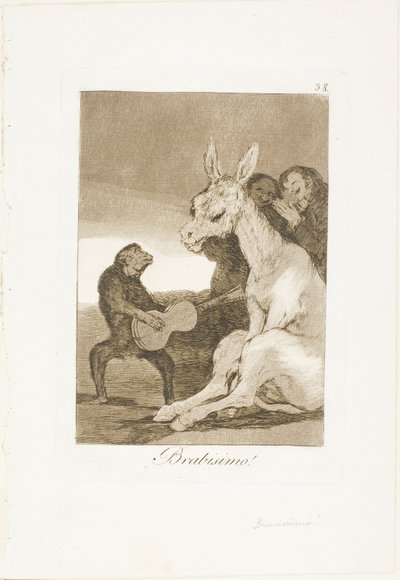 Bravo!, plaat 38 uit Los Caprichos door Francisco Jose de Goya y Lucientes