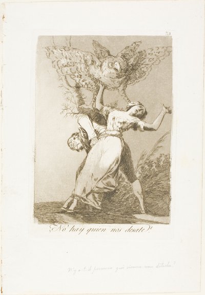 Kan niemand ons losmaken, plaat 75 uit Los Caprichos door Francisco Jose de Goya y Lucientes