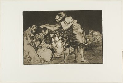 Ongeordende dwaasheid, plaat zeven uit De Spreekwoorden door Francisco Jose de Goya y Lucientes