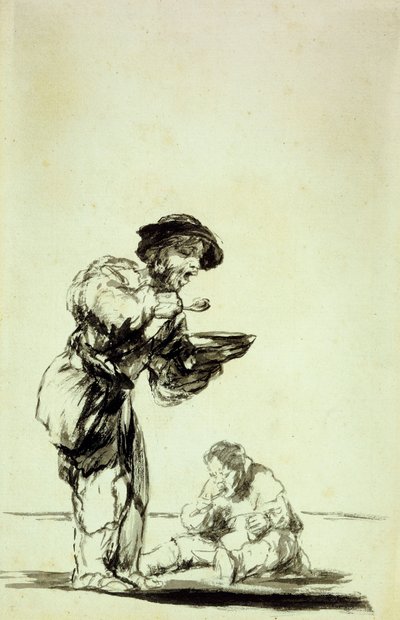Eindigen degenen die ontsnappen aan werk zo? door Francisco de Goya