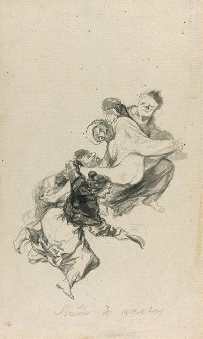 Droom van geseling door Francisco Jose de Goya y Lucientes