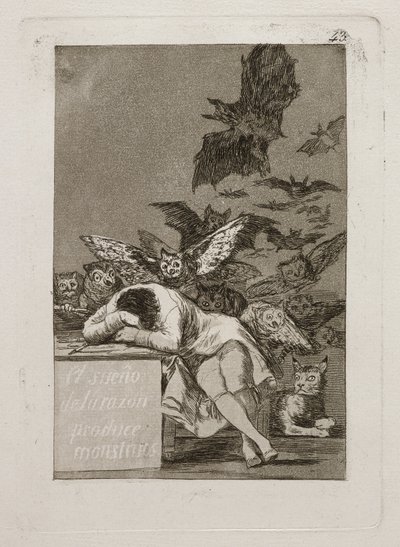 El Sueño De La Razon Produce Monstruos door Francisco Jose de Goya y Lucientes