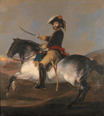 Ruiterportret van Generaal Palafox door Francisco de Goya