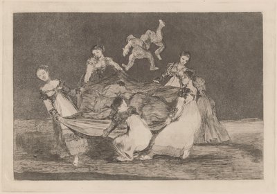 Vrouwelijke dwaasheid door Francisco Jose de Goya y Lucientes