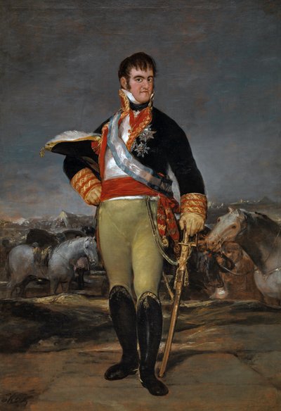 Ferdinand VII (1815) (olieverf op doek) door Francisco Jose de Goya y Lucientes