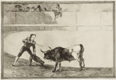 Pedro Romero doodt de stilstaande stier. 1816. Plaat 30 van 