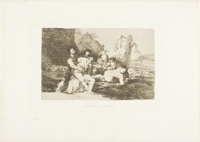 Maak ze beter, en door naar de volgende, plaat 20 uit De Rampen van de Oorlog door Francisco Jose de Goya y Lucientes