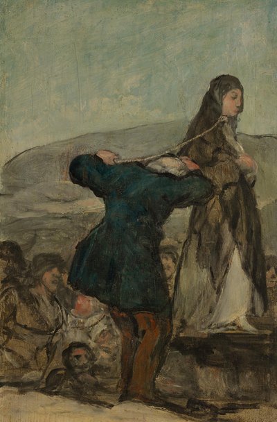 Executie van heksen door Francisco Jose de Goya y Lucientes