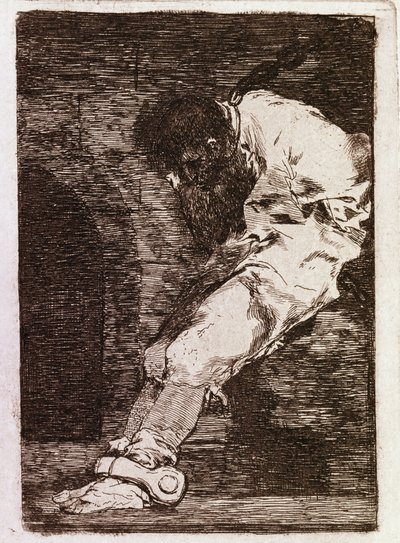 Als het een crimineel is, sterft hij snel door Francisco de Goya