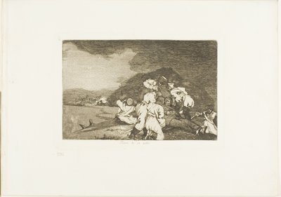Het Verdient Je Goed, plaat zes uit De Rampen van de Oorlog door Francisco Jose de Goya y Lucientes