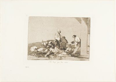 Het heeft geen zin om te schreeuwen, plaat 58 uit De rampen van de oorlog door Francisco Jose de Goya y Lucientes