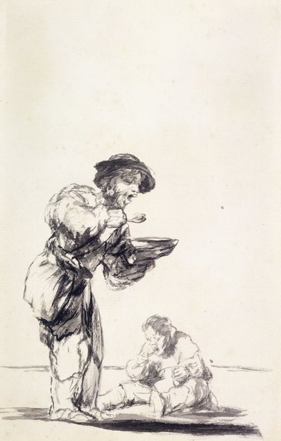 La Bouillie: Bedelaars Eten Pap door Francisco de Goya