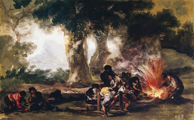 Fabricage van ballen in de Sierra de Tardienda door Francisco de Goya