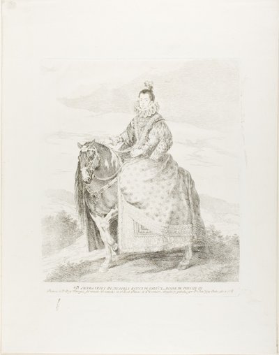 Margaretha van Oostenrijk door Francisco Jose de Goya y Lucientes
