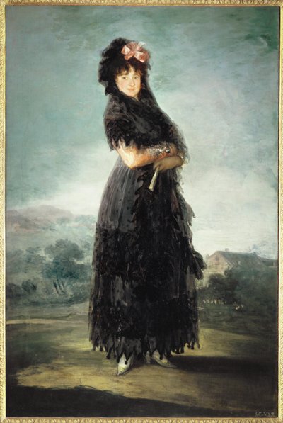 Mariana Waldstein, Markiezin van Santa Cruz ... door Francisco Jose de Goya y Lucientes