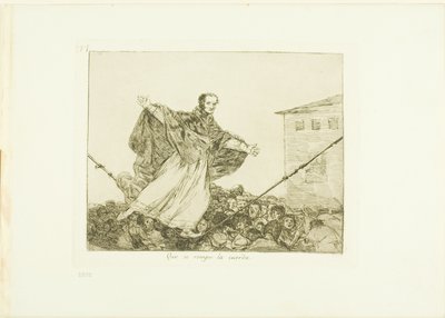 Moge het koord breken, plaat 77 uit De Rampen van de Oorlog door Francisco Jose de Goya y Lucientes