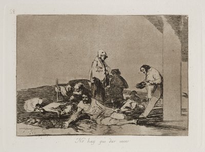 Het heeft geen zin om te schreeuwen door Francisco Jose de Goya y Lucientes