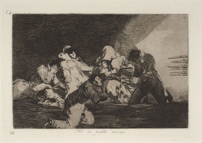Men kan niet kijken door Francisco Jose de Goya y Lucientes