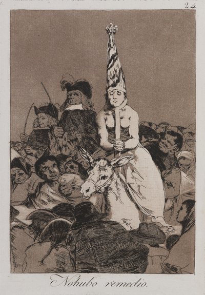 Er kon niets aan gedaan worden (Nohubo remedio) door Francisco de Goya