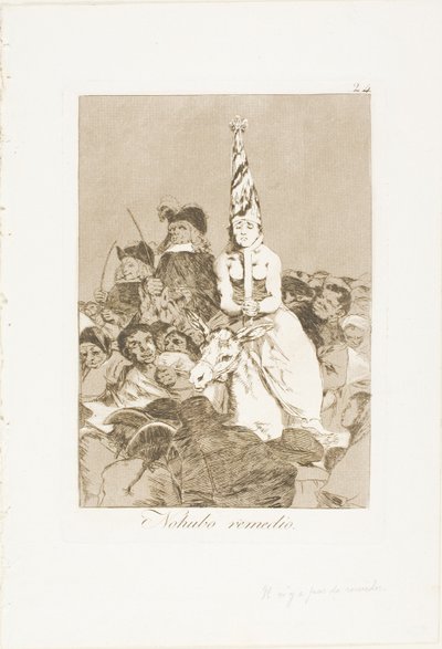 Niets kon eraan gedaan worden, plaat 24 uit Los Caprichos door Francisco Jose de Goya y Lucientes